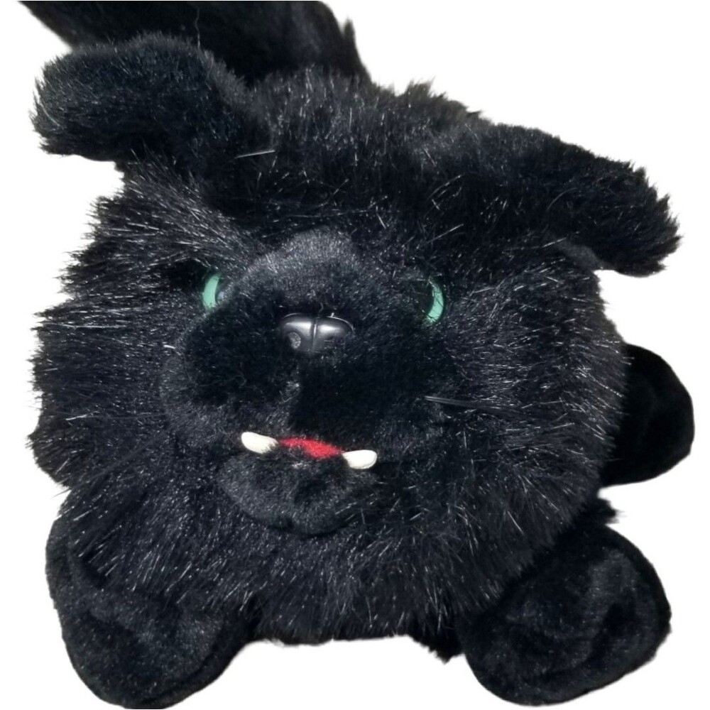 TL Toys Black Cat Plush Halloween Spooky Yowl Sound Stuffed Animal WORKS